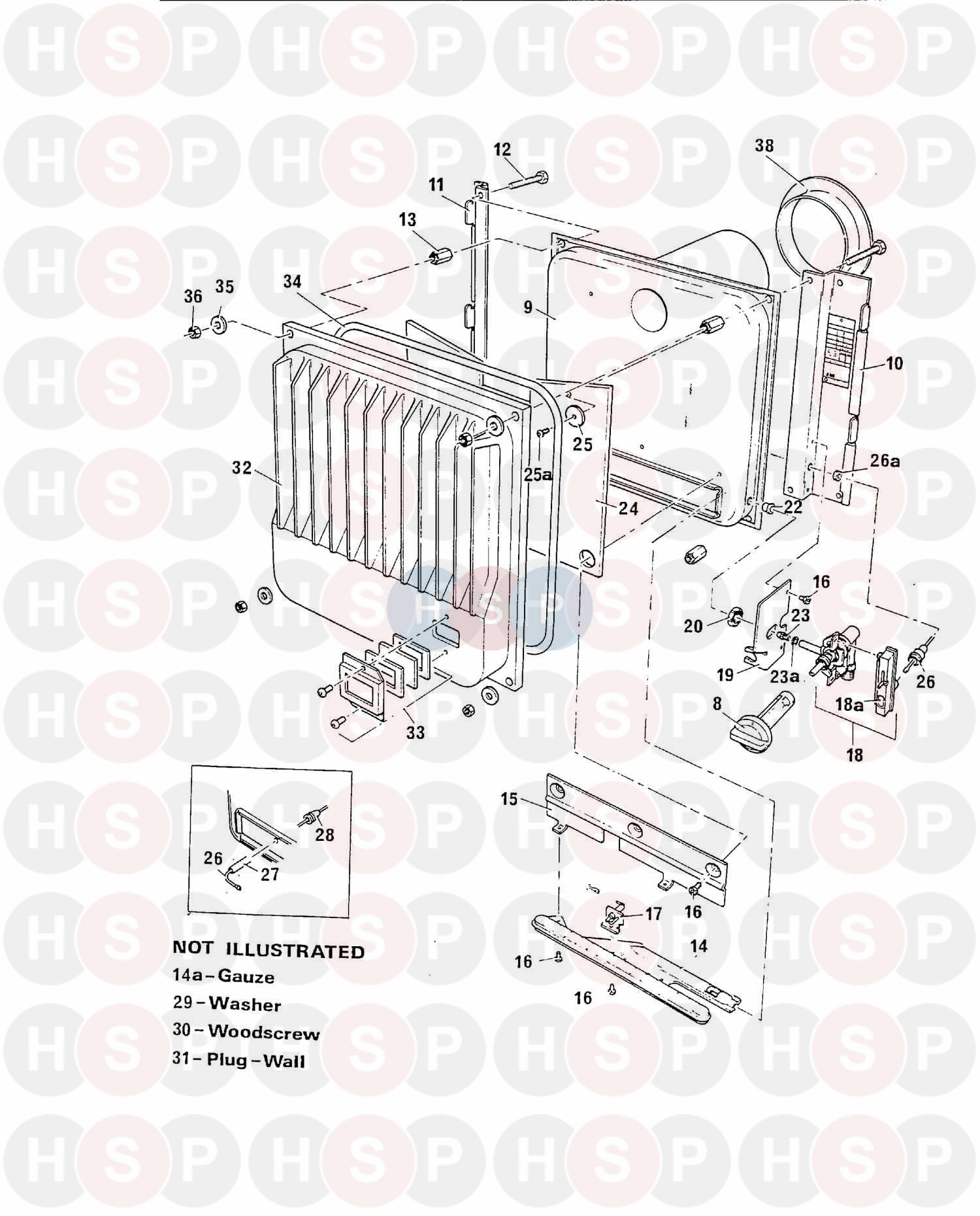 Baxi Brazilia 2 Slimline 5 (Heat Exchanger)Diagram | Heating Spare Parts