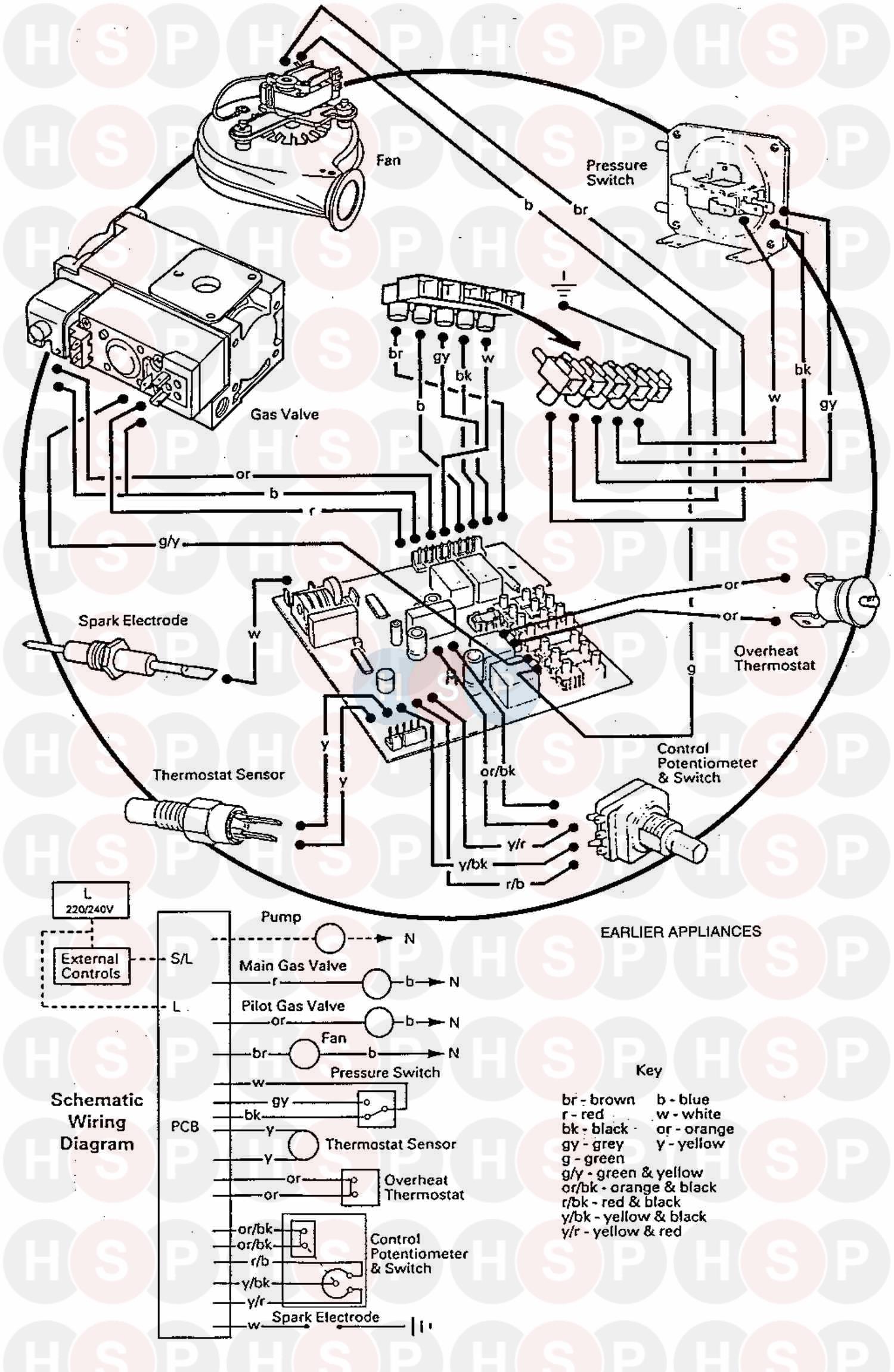 Baxi Solo Pf 2 60  Wiring Diagram  Earlier Appliance