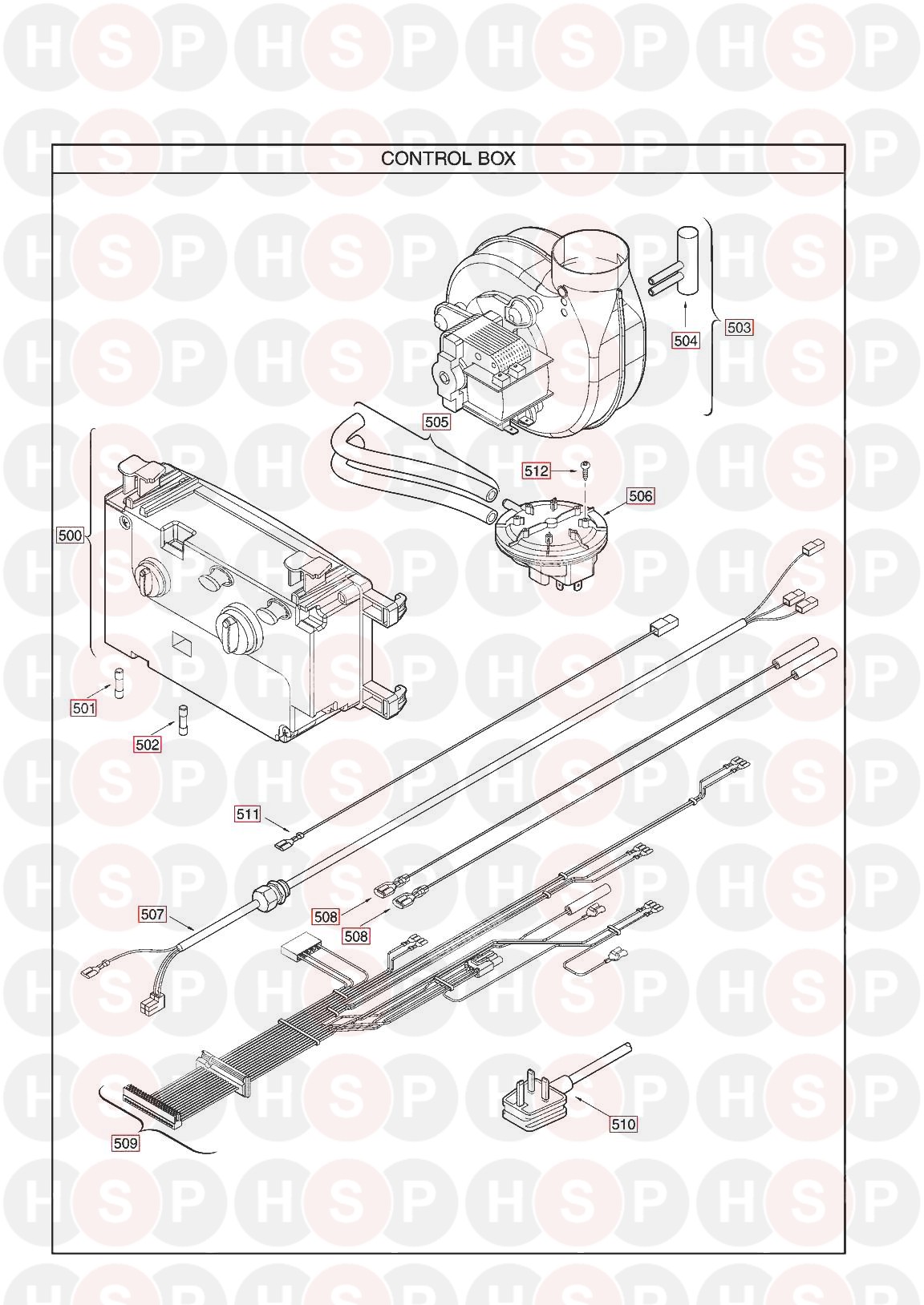 Main Multipoint Ff Water Heater  Control Box Diagram