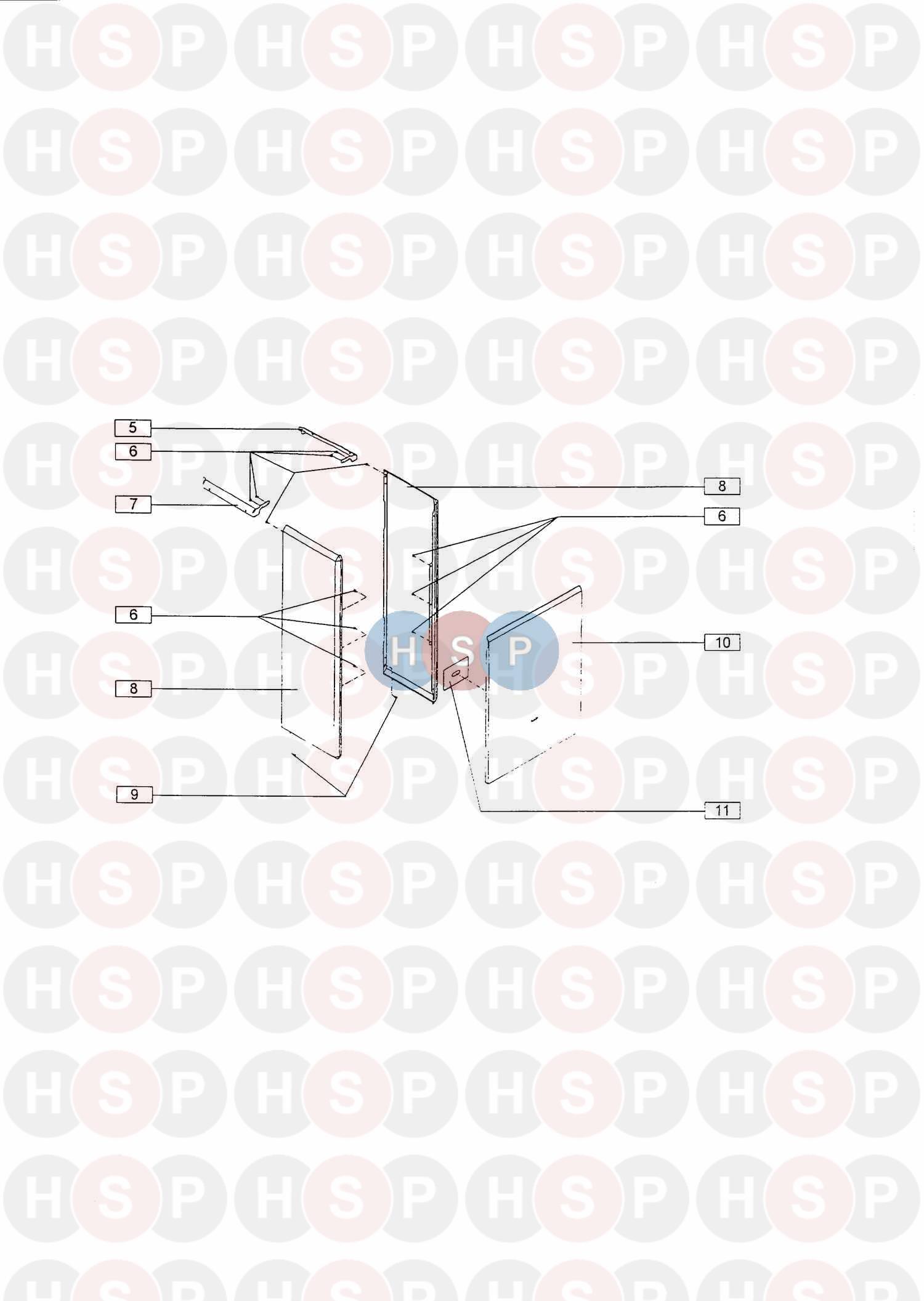 Assembly 16 diagram for Vokera Excel 80SP From SNS N5/005355 And N5/066017